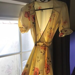 Reformation yellow maxi dress